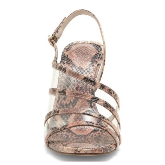 NEW Louise et Cie Rosina Snakeskin Embossed Nabila Leather Sandal - Picture 3 of 5